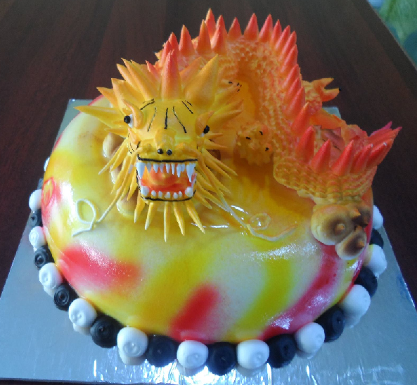 chinese dragon cake