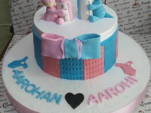 twin-baby-bday-cake